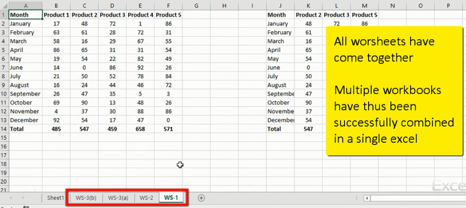 Multiple Worksheets Combined - Excel Junction