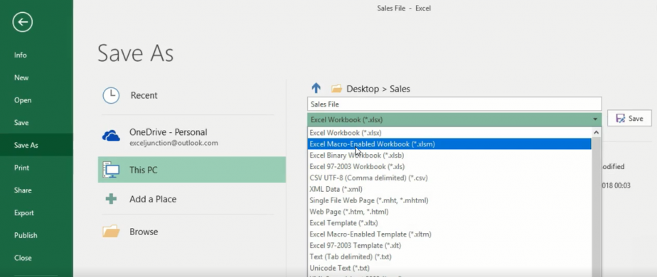 Excel Macro Enabled Workbook Excel Junction 6212